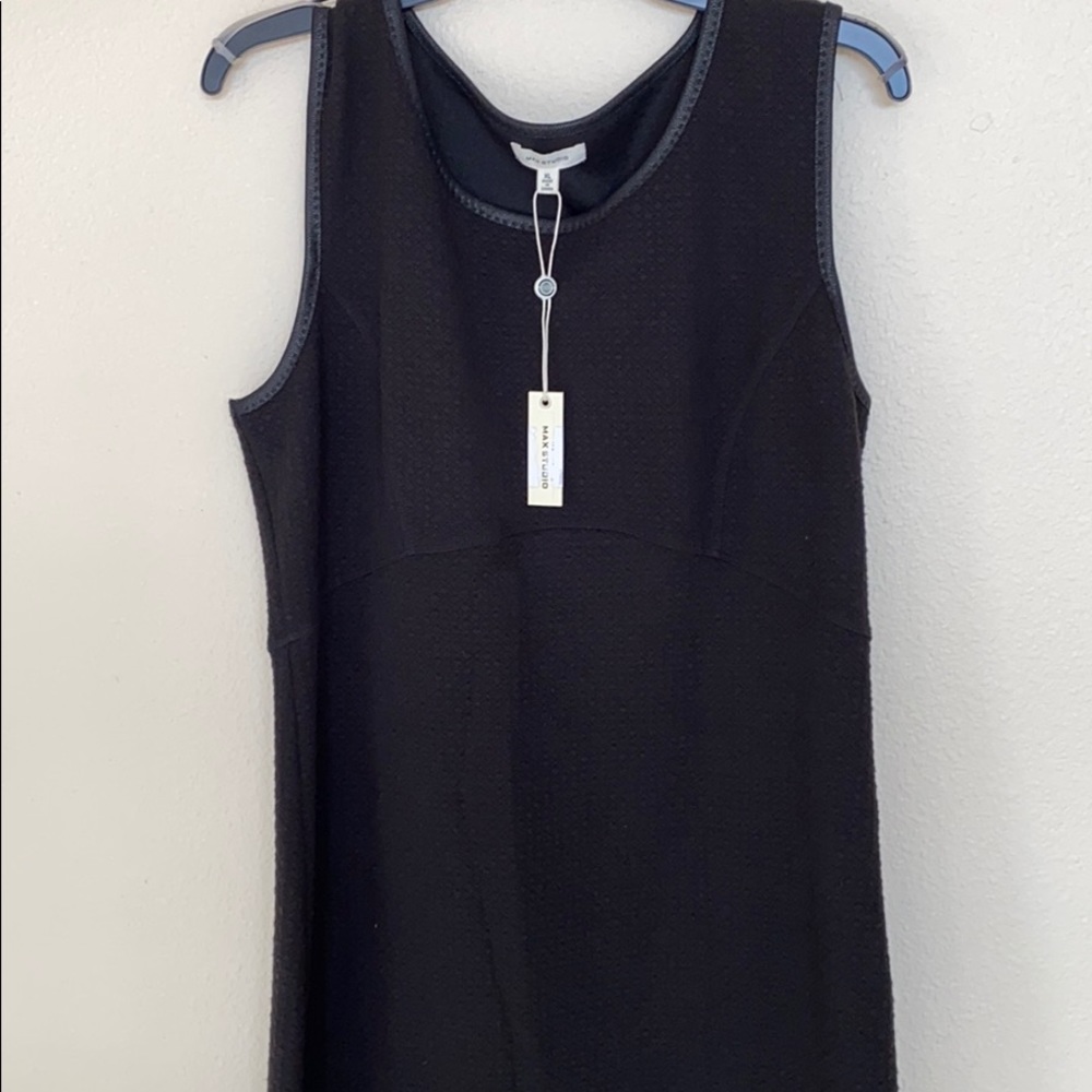 Max Studio Black Sleeveless Flouncy Hem Dress XL